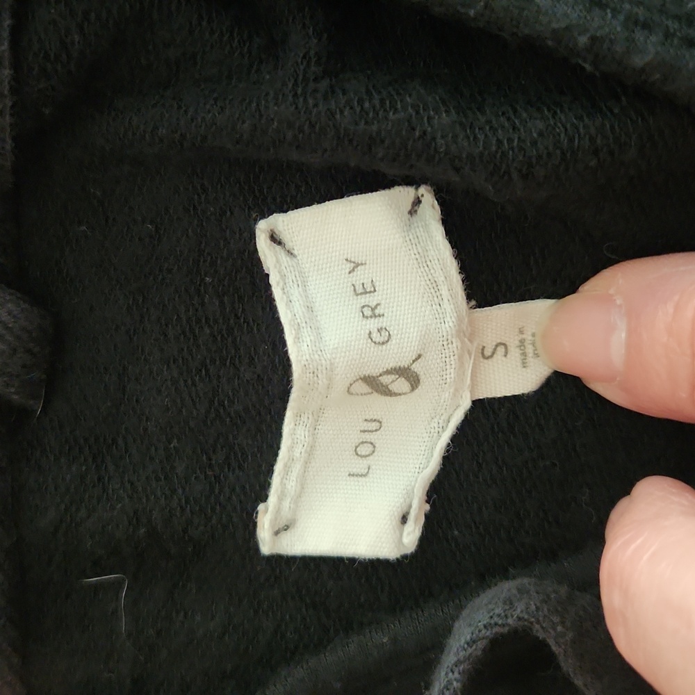 Lou & Grey small Black Cozy Black Hoodie and Jogger Set. - Picture 3 of 3
